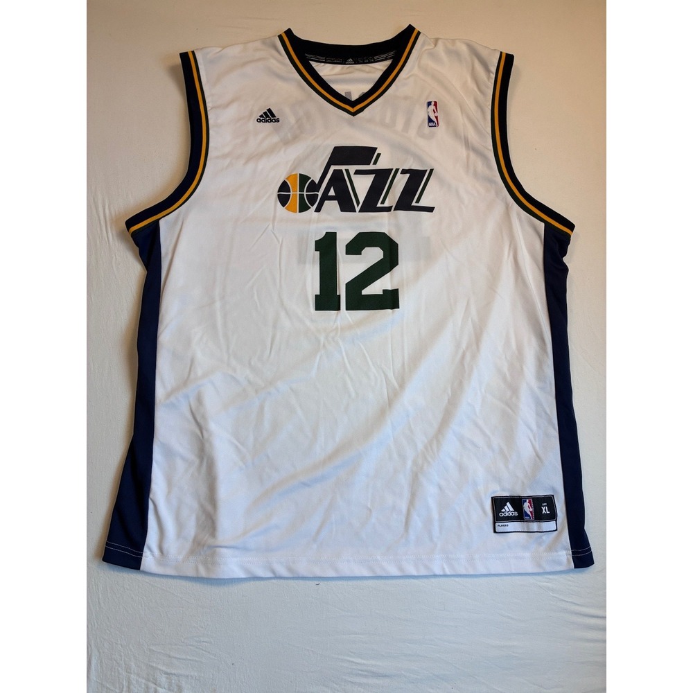 adidas Utah Jazz John Stockton 12 Swingman Jersey Men XL White